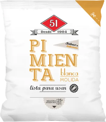 Pimienta Blanca Molida 25 g