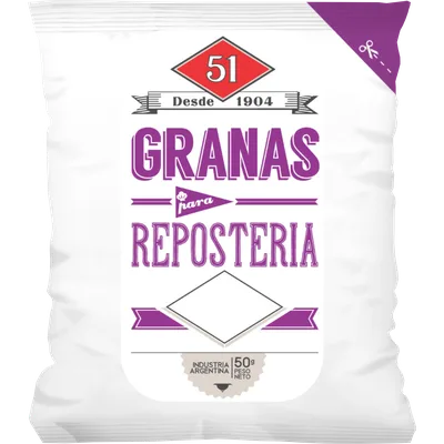 Granas para Repostería 51
