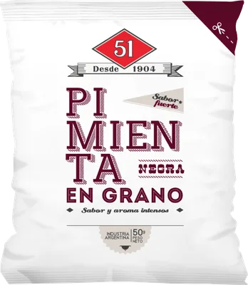 Pimienta Negra en Grano 51